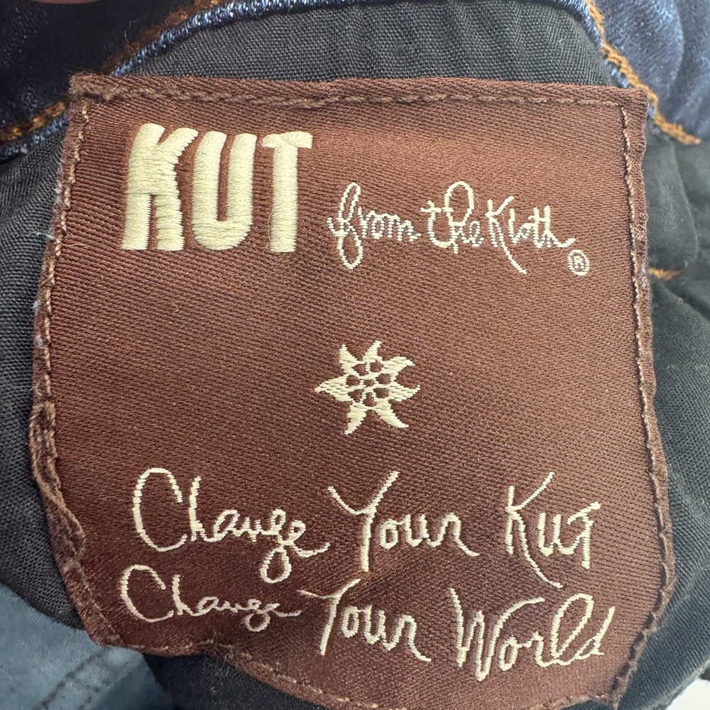 Kut from the Kloth Women’s Catherine dark blue jeans size 10 - Picture 5 of 8